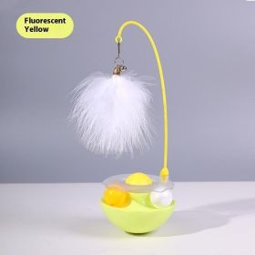 Cat Tumbler Toy Ball (Option: YELLOW)